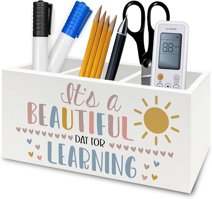 QZQE Boho Classroom Pen Pencil Holder Organizer by Unknown