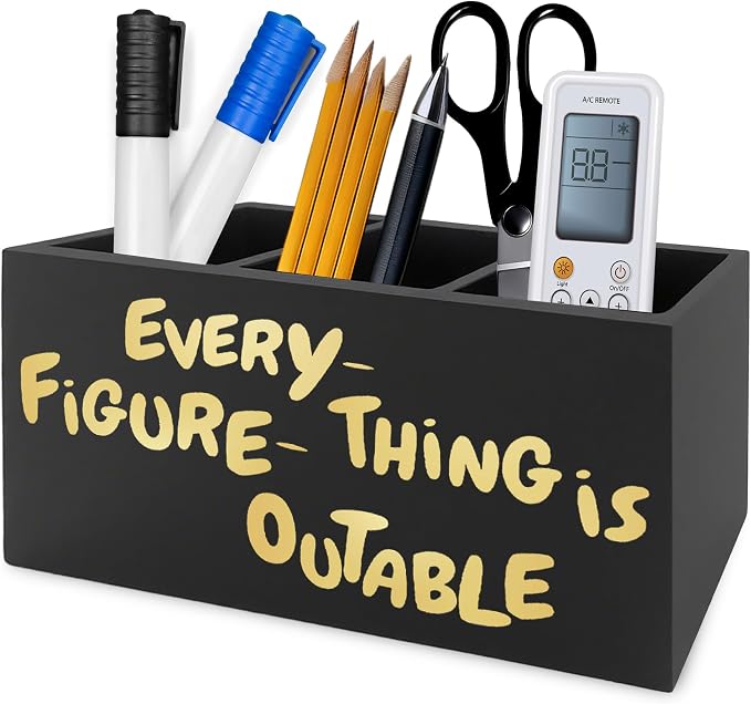QZQE Everything Is Figureoutable Pen Pencil Holder Organizer by Unknown