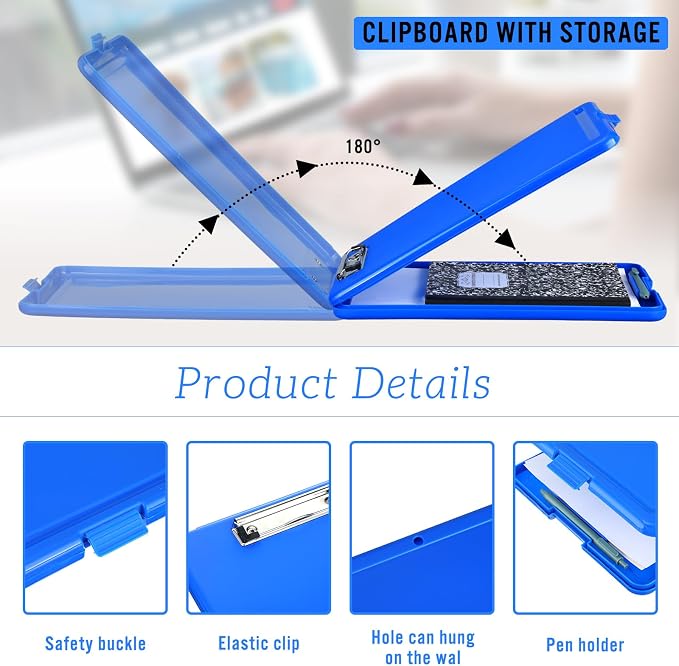 Ireer 12 Pcs Plastic Clipboard - Image 3