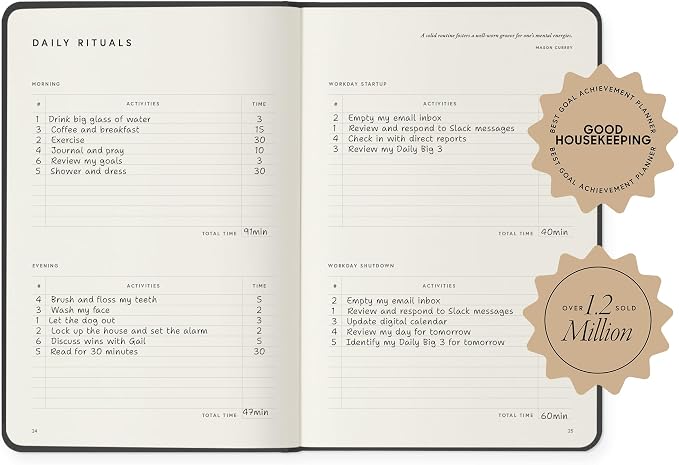 Full Focus Navy Linen Planner by Michael Hyatt - Image 4