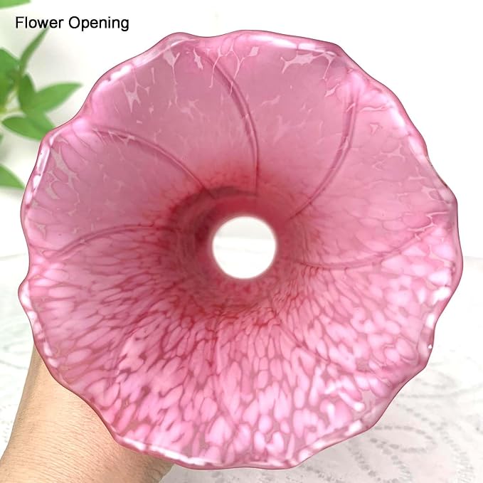 Bieye LS65 Lily Flower Blown Glass Lampshade - Image 4