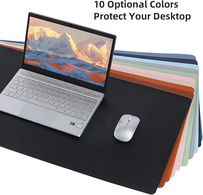 Wolaile Faux Leather Desk Pad Blotter, Waterproof Non-Slip Writing Desk Mat - Image 7