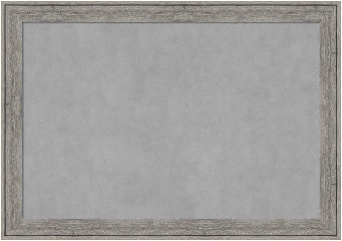 Amanti Art Grey Framed Magnetic Board 29x41 Large Vision Board by AmantiArt