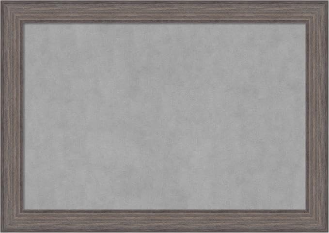 Amanti Art Grey Framed Magnetic Board 29x41 Large Vision Board by AmantiArt