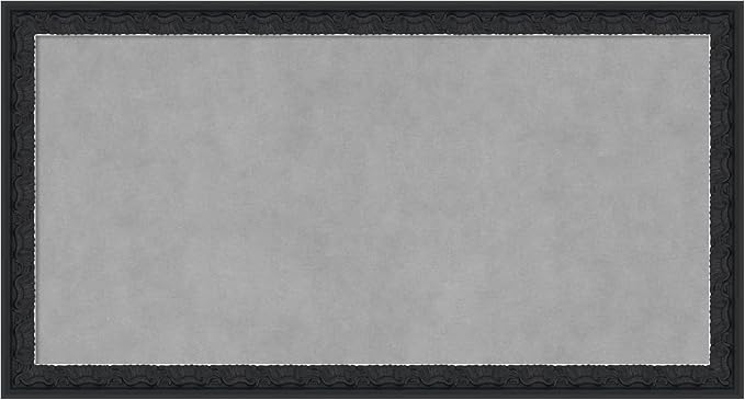 Amanti Art Black Framed Magnetic Board 14x26 Small Vision Board by AmantiArt