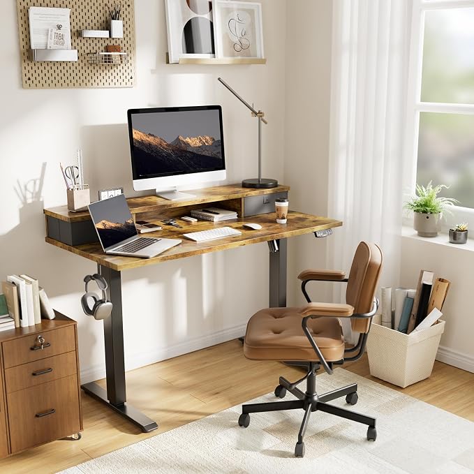 Agilestic 63 x 24 Inches Height Adjustable Electric Standing Desk - Image 2