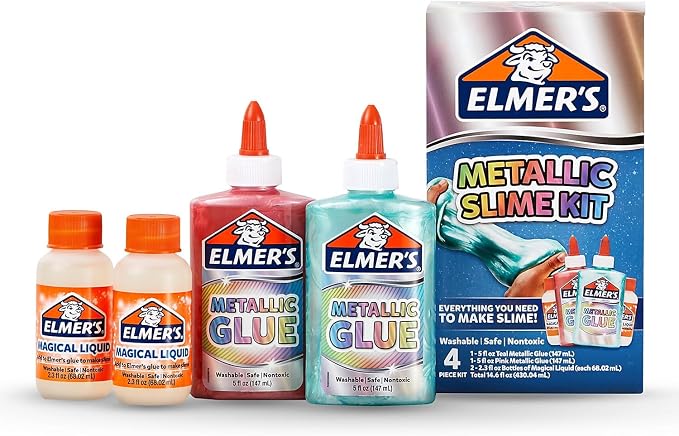 Elmer’s Metallic Slime Kit, Includes Glue and Magical Liquid Activator by Elmers