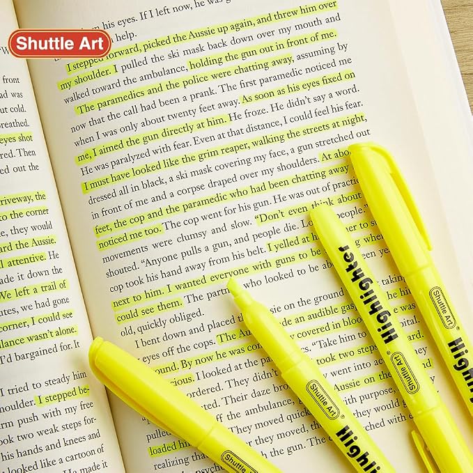 Shuttle Art 70 Pack Highlighters, Highlighter Markers Bulk in Vibrant Color - Image 4