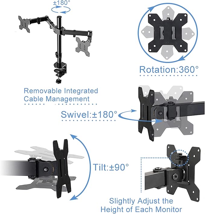 Rocelco 46" Height Adjustable Standing Desk Converter - Image 7