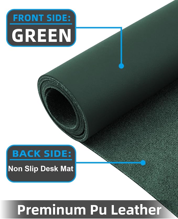 Leather Desk Pad Protector, Desk Cover mat, Office Desk mat, Laptop Mat - Image 2