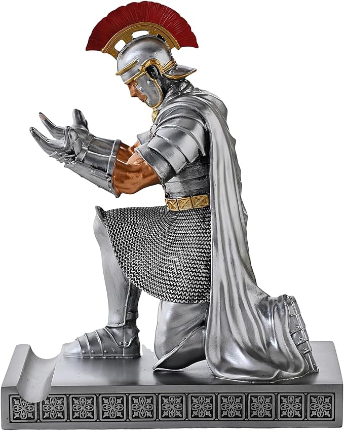 CYXStar Roman Praetorian Prefect Warrior Knight Pen Holder Desk Ornament Resin - Image 8