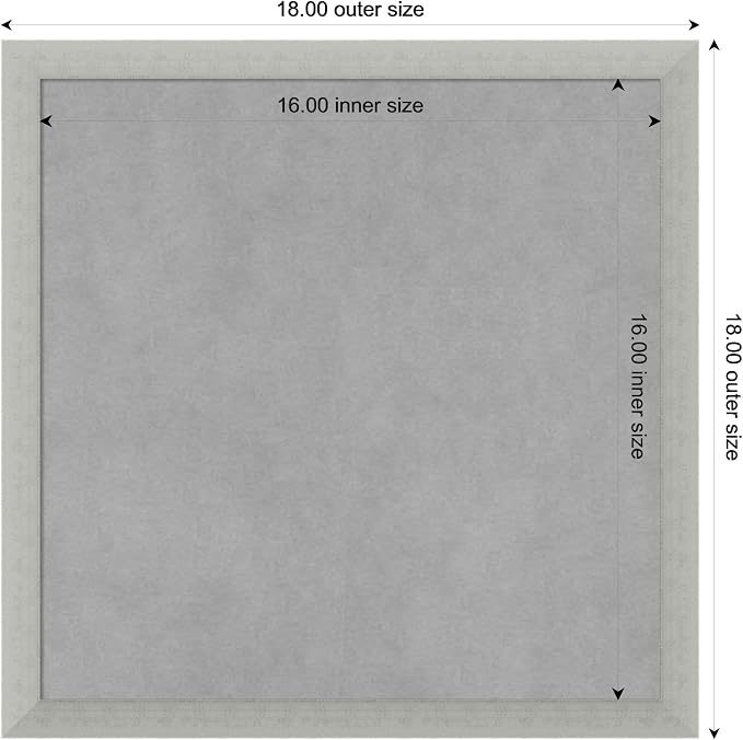 Amanti Art Silver Framed Magnetic Board 18x18 Small Vision Board - Image 4