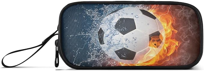 BOENLE Soccer Football Ball Pencil Case Box Boys Girls Large Pencil Pouch - Image 8
