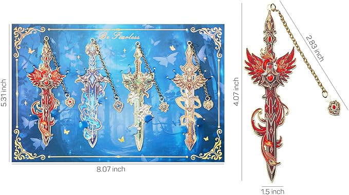 Fantasy Sword Bookmarks 4pcs - Image 7