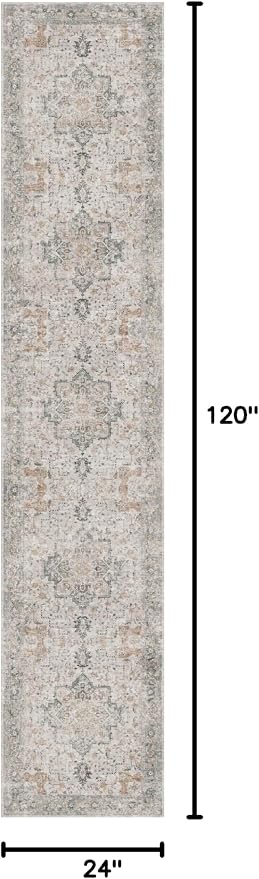 GENIMO Runner Rug 2x10 Machine Washable Non Slip Vintage Hallway Runner Rug - Image 2