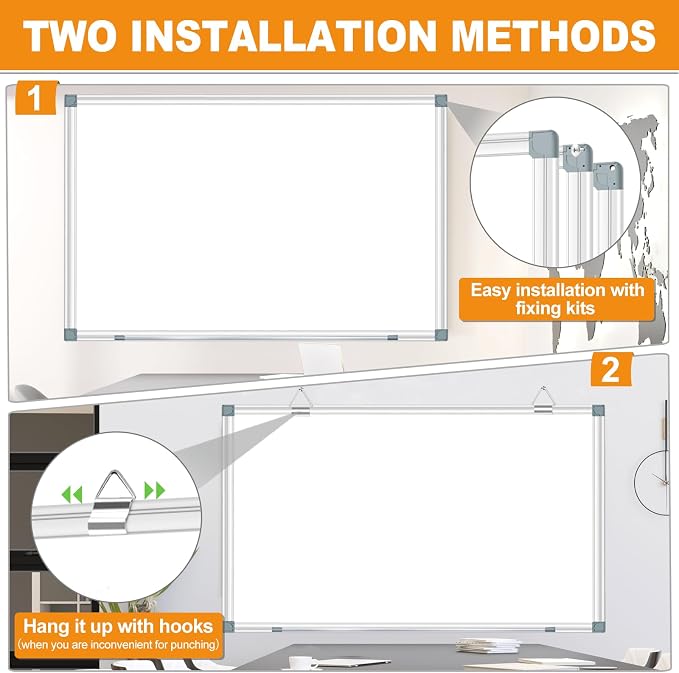 Large Magnetic Dry Erase Whiteboard, Dry Erase White Board - Image 3