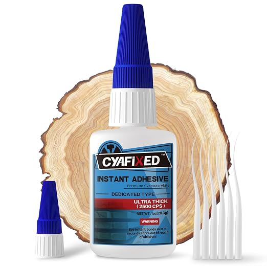 CYAFIXED Professional Grade Cyanoacrylate Super Glue, Ultra Thick Viscosity CA by CYAFIXEDSUPERGLUE