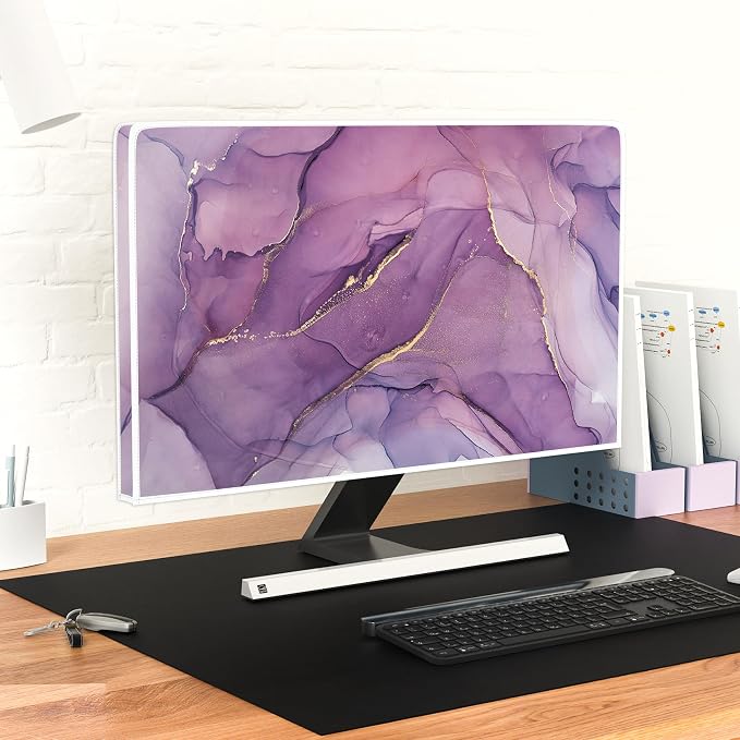Baocicco Fashion Violet Marble Waterproof TV Dust Cover 45, 48 Inch Anti-Static - Image 6