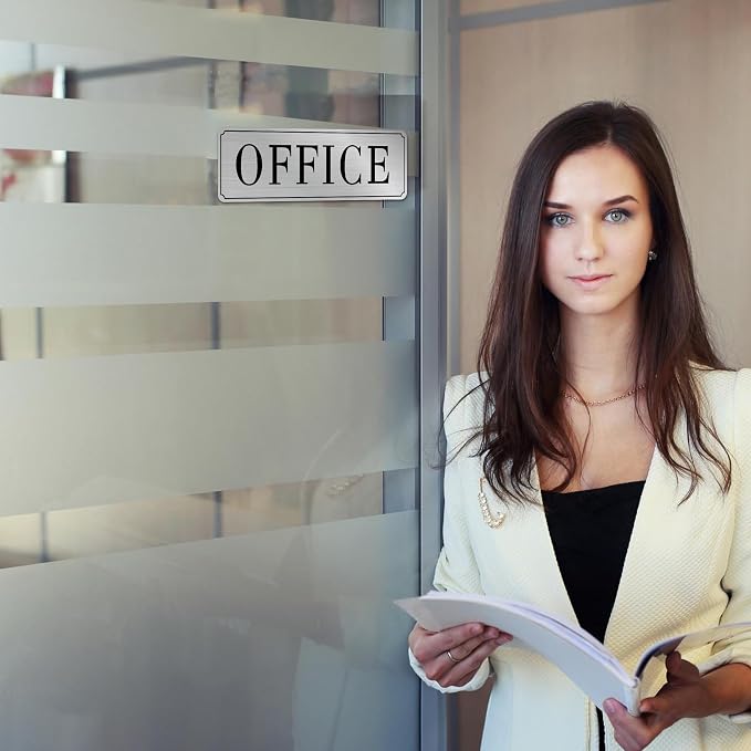 The Office Door Sign for Home and Business，Self-Adhesive Waterproof and - Image 5