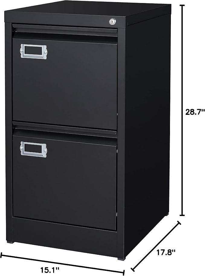 BYNSOE 2 Drawer File Cabinet - Image 3