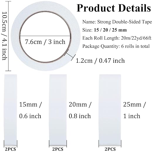 Double-Sided Fabric Tape, Hem Tape No Sew Double Sided Tape - Image 2
