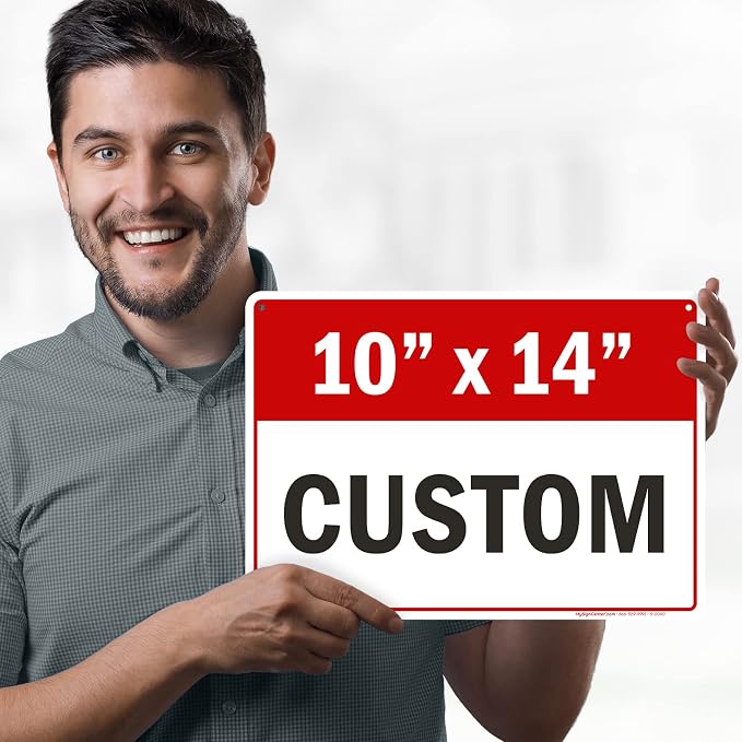 Custom Sign, Custom Sign for Business, Indoor/Outdoor use. 10x14 Inches - Image 3