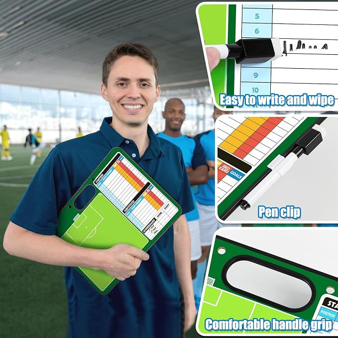 Torlam Magnetic Dry Erase Coach Board, Basketball Coaching Clipboard - Image 5