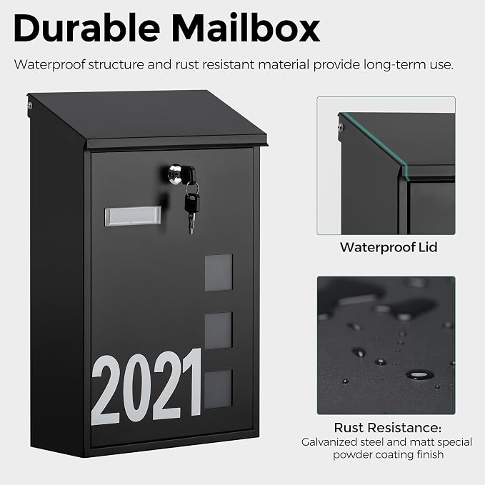LAND·VOI Wall Mounted Mailbox - Image 6