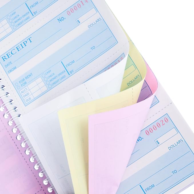 2Pcs, Money Rent Receipt Book, 7.9x11.22 Inches, Receipt Book - Image 3