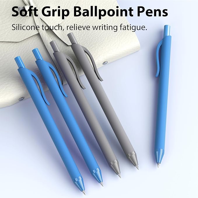 JIMMIDDA Pens Bulk, 107 Pack Ballpoint Black & Blue Ink, 1.0MM Medium Point - Image 5