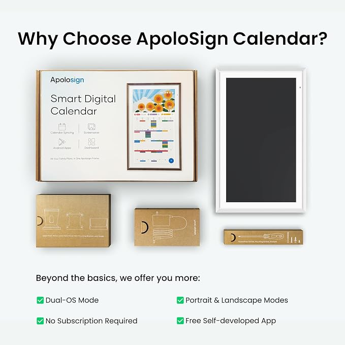 ApoloSign Digital Calendar: Electronic Calendar, Smart Touchscreen Interactive - Image 9