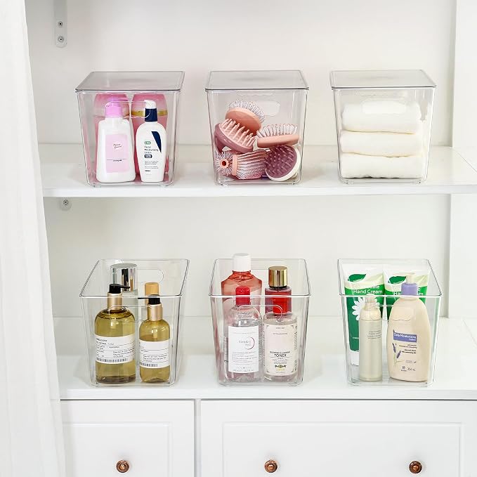 Vtopmart 4 Pack Clear Stackable Storage Bins - Image 5