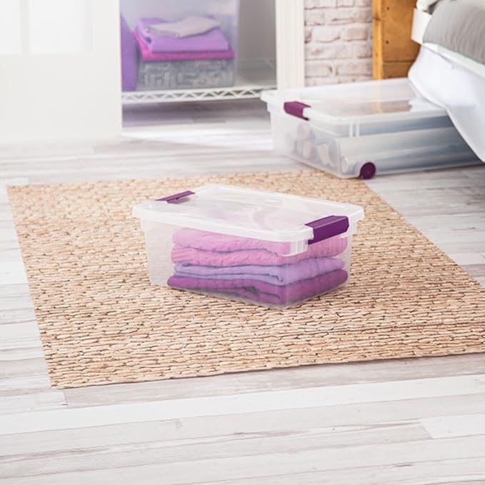 STERILITE 15 Qt ClearView Latch Storage Box, Stackable Bin - Image 6
