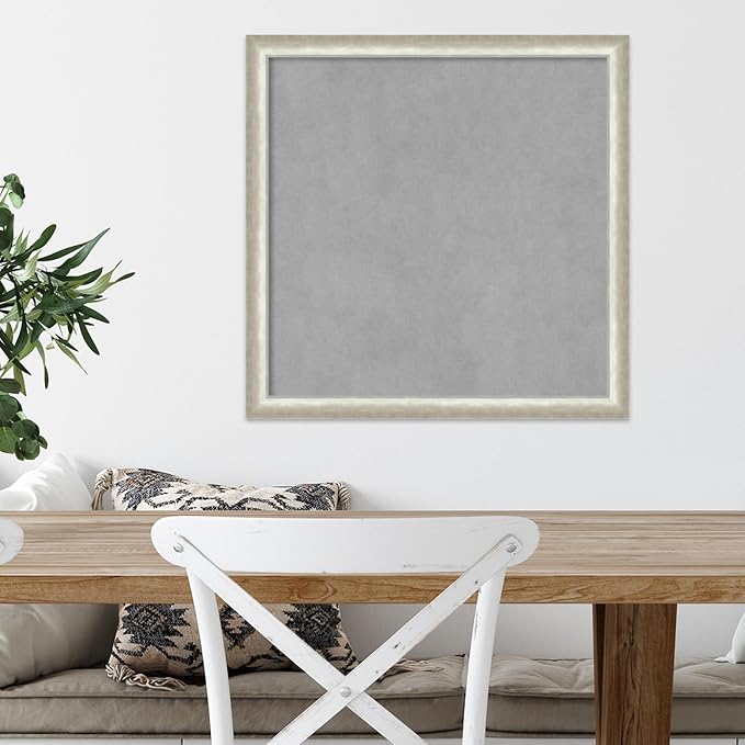 Amanti Art Silver Framed Magnetic Board 22x22 Medium Vision Board - Image 6