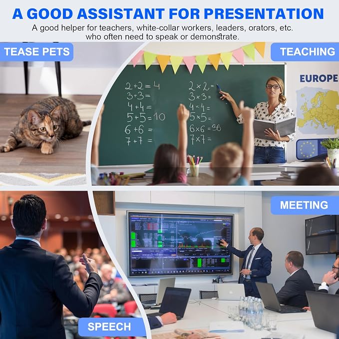 2-in-1 USB Type C Presentation Clicker Wireless Presenter Remote - Image 7