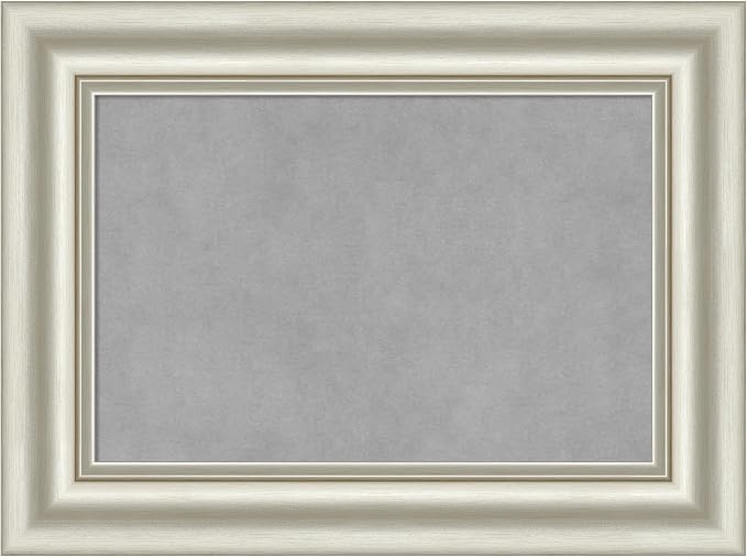 Amanti Art Silver Framed Magnetic Board 18x24 Small Vision Board by AmantiArt