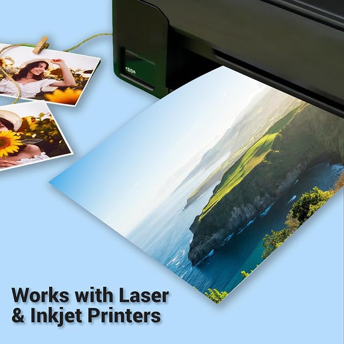 Cardstock 8.5 x 11, Thick Printer Paper 75 lb/200 gsm, 40 Sheets Card Stock - Image 5