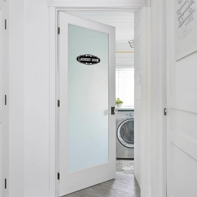 Laundry Room Door Sign for Business and Home，Self-adhesive Waterproof Cute - Image 5