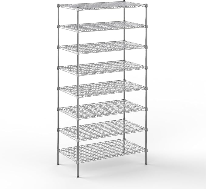 Regal Altair 24" Deep x 42" Wide x 86" Height Wire Shelving Kit | 8-Tier | NSF by Regal+Altair