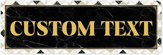 Custom Sign, Custom Street Sign, 11 Font Colors, 13 Font Styles, 4 Hole Options by MySignCenter