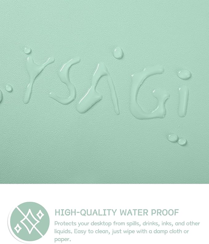 YSAGi Non-Slip Leather Desk Pad L Size, Waterproof Laptop Computer Desk - Image 4