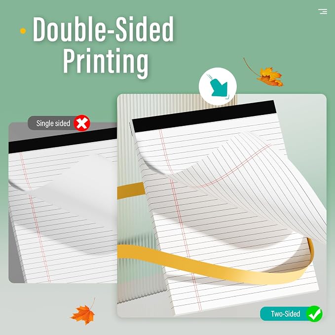 12 Pack Legal Pads 8.5 x 11 Note Pads 8.5 x 11 Inch Notepad 360 Sheets Writing - Image 3