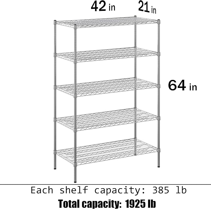 Regal Altair Wire Shelving Kit | NSF Commercial Storage Rack Unit - Image 3