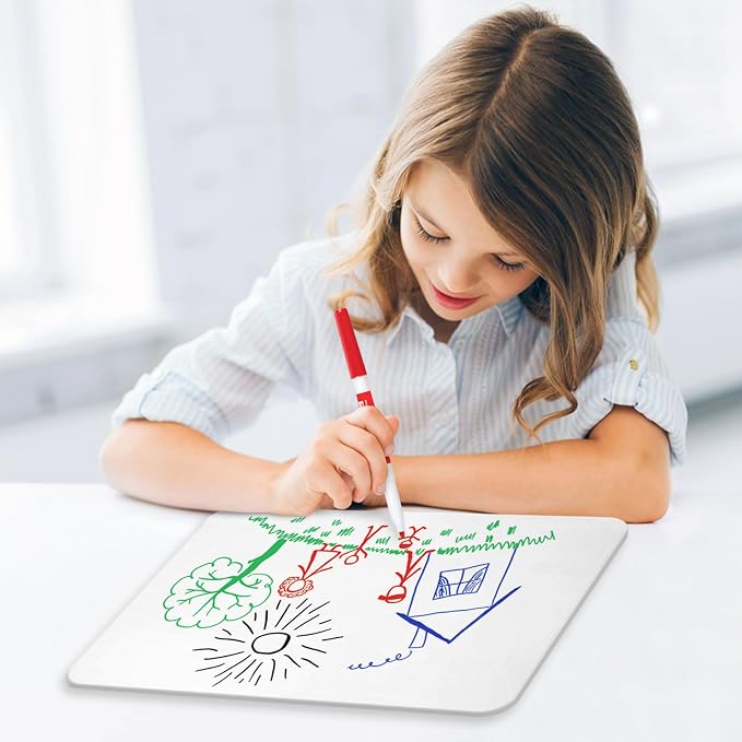 Small White Board, 9 x 12 Double Sided Dry Erase Lapboard - Image 6