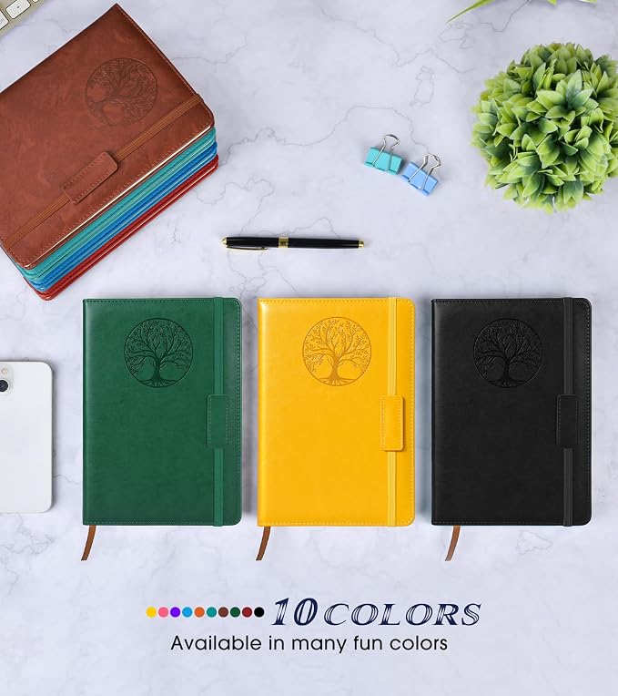 Biuwory Lined Journal Notebook for Women Men, 256 Pages A5 Hardcover Leather - Image 8