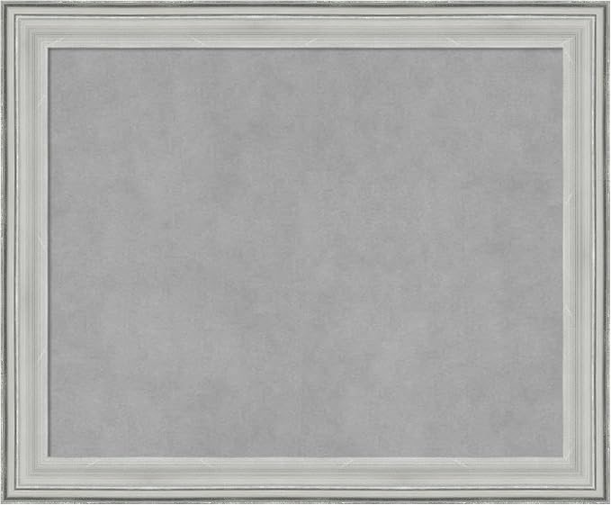 Amanti Art Silver Framed Magnetic Board 19x23 Small Vision Board by AmantiArt