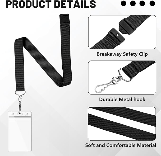 24-Pack Rainbow Breakaway Lanyards - Image 4