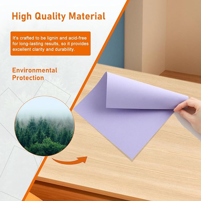 Guakicae 32 Sheets Light Purple Cardstock 8.5 x 11 Craft Paper, 230gsm/80lb - Image 5