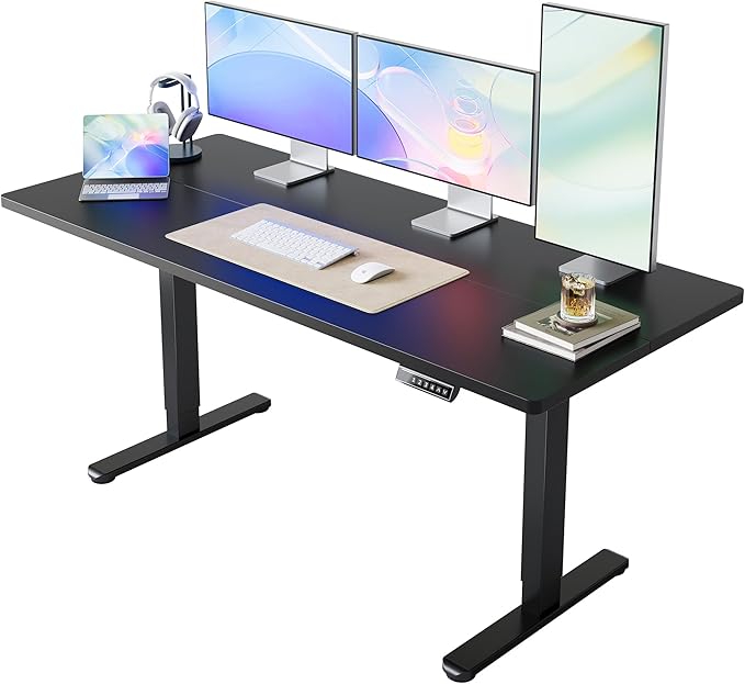 HUANUO 71 x 30 inch Electric Standing Desk Adjustable Height, 4 Memory Height by HUANUO