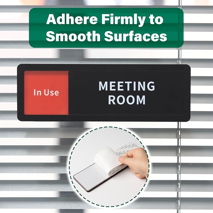 Conference Room Office Door Sign Do Not Disturb, Versatile In-Use/Available - Image 4